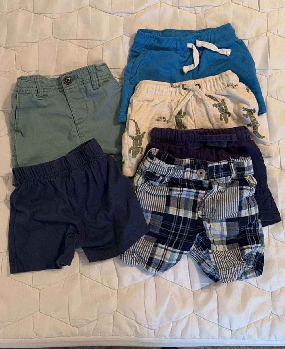 Baby Boys Assorted 5-Piece Shorts Lot, Size 12 Months